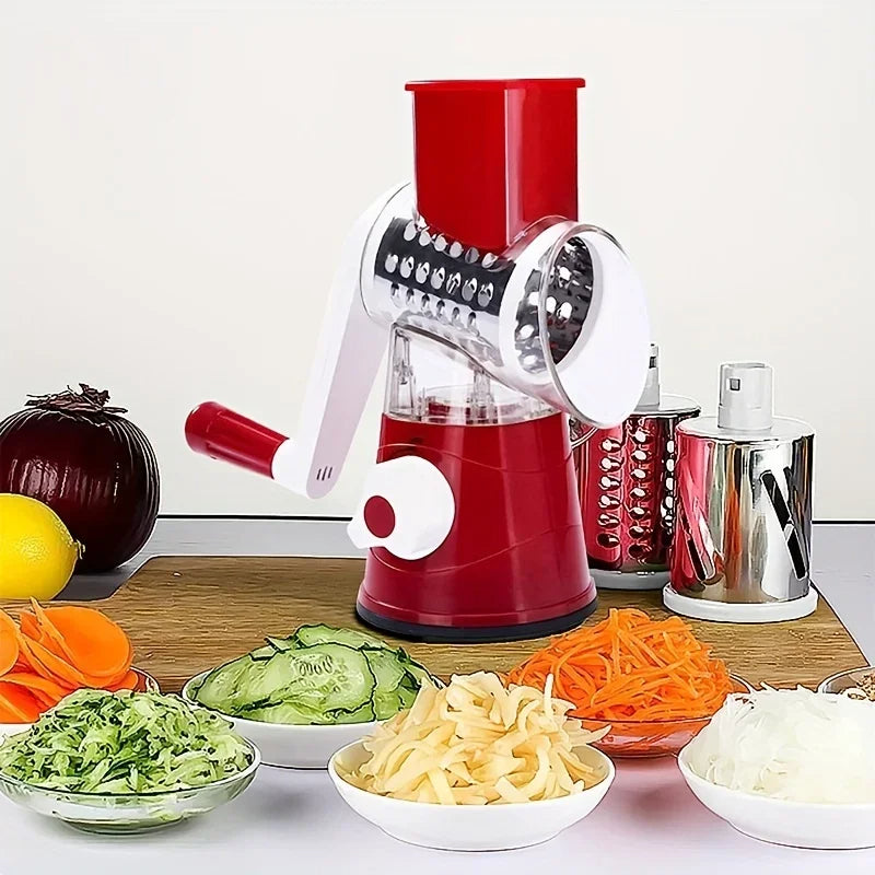 Table Top Drum Multifunctional Roller Vegetable Cutter