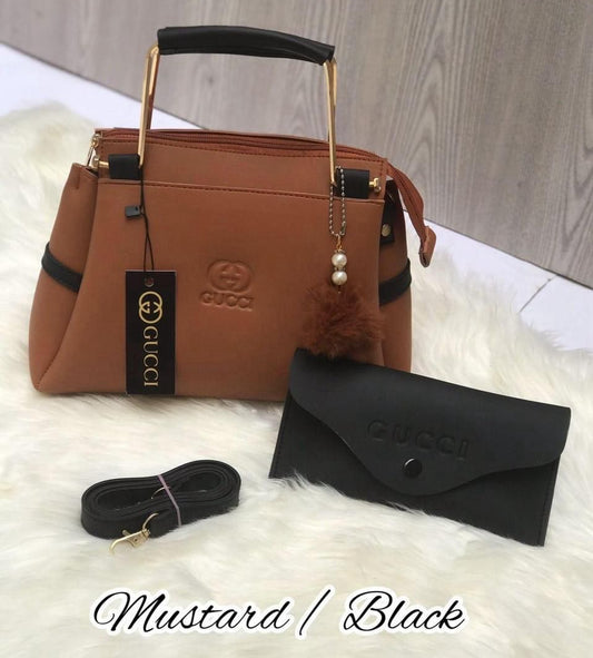 Gucci Leather Handbag & Wallet Duo