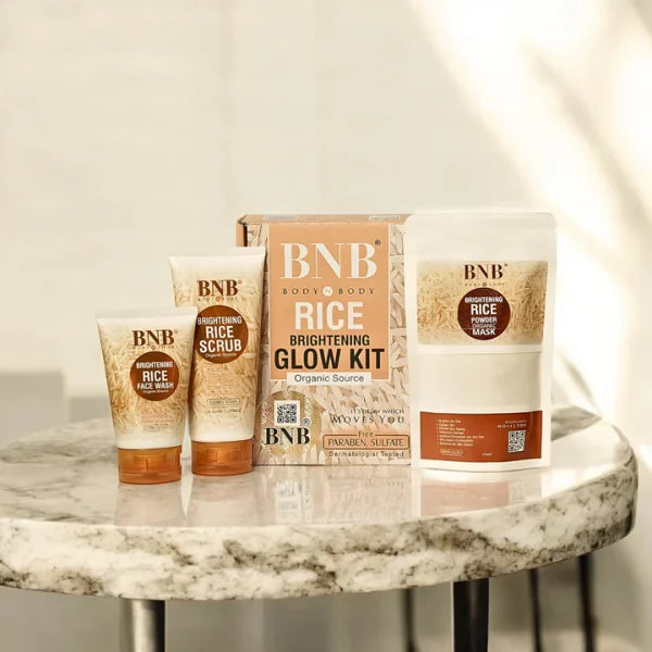 BnB rice extract bright & glow kit