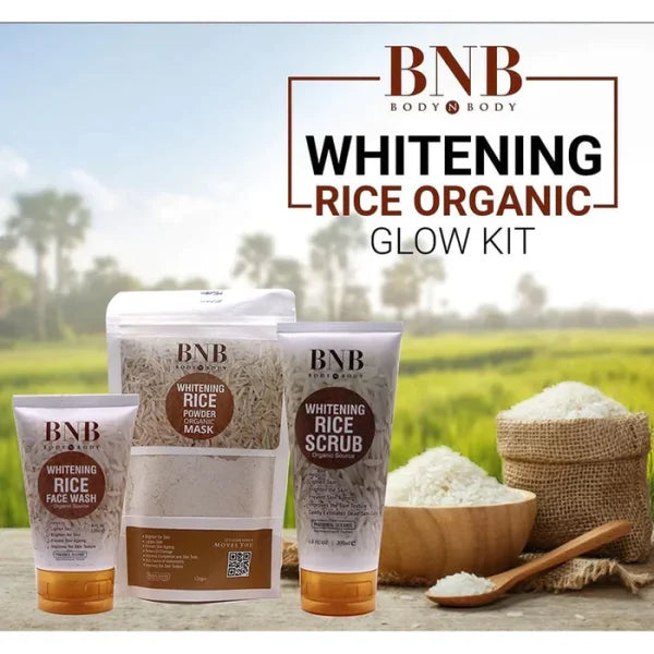 BnB rice extract bright & glow kit