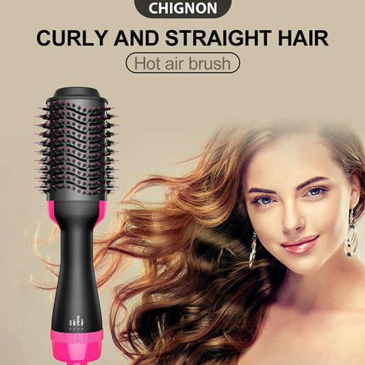 Hot Air Brush: Dryer, Straightener & Curler